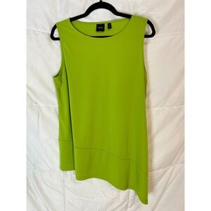 Rafaella‎ Women's PM Green Sleeveless Asymmetrical Tunic Top